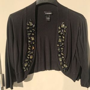 Black jeweled shrug Cardigan size 18 from Lane Bryant